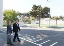 Ilham Aliyev views conditions created at school in Zabrat after overhaul (PHOTO)
