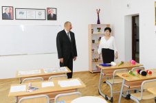 Ilham Aliyev inaugurates Mashtagha secondary school (PHOTO)