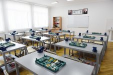 Ilham Aliyev inaugurates Mashtagha secondary school (PHOTO)