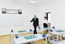 Ilham Aliyev inaugurates Mashtagha secondary school (PHOTO)