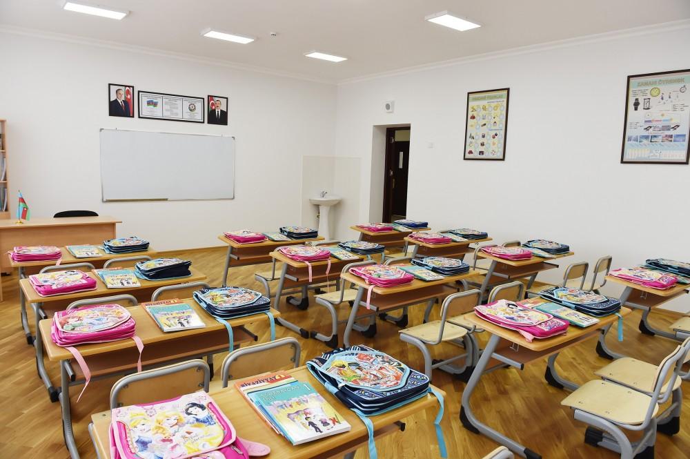 Ilham Aliyev inaugurates Mashtagha secondary school (PHOTO)