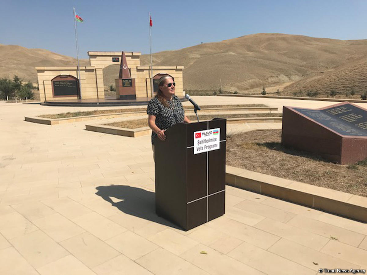 Monument honoring Turkish martyr soldier opens in Shamakhi after overhaul (PHOTO)