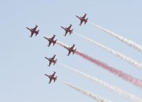 Президент Ильхам Алиев, Президент Реджеп Тайип Эрдоган и Первая леди Мехрибан Алиева приняли участие в параде, посвященном 100-летию освобождения Баку (ФОТО)