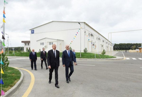 President Aliyev attends opening of Masalli Industrial Park (PHOTO)