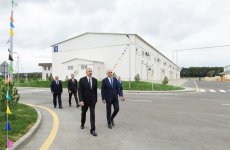 Президент Ильхам Алиев принял участие в открытии Масаллинского промышленного квартала (ФОТО)