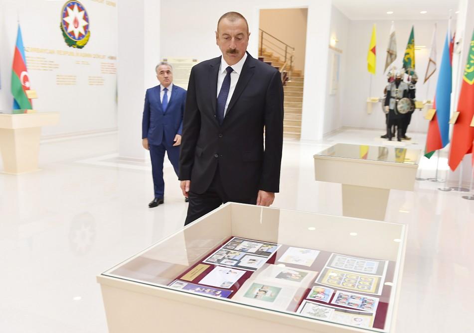 Президент Ильхам Алиев принял участие в открытии Музея флага в Билясуваре (ФОТО)