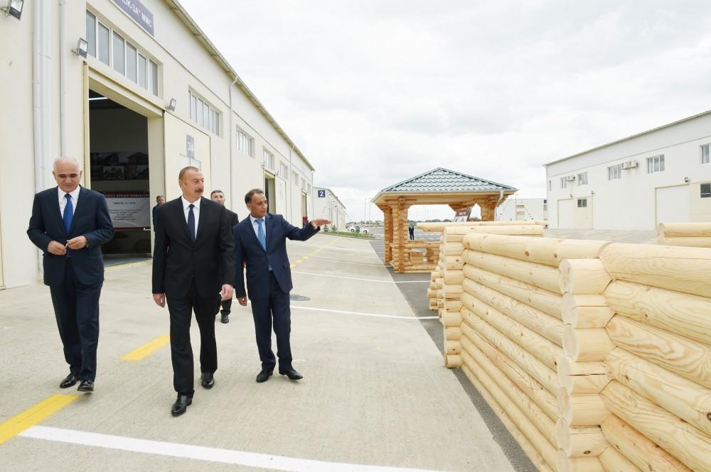 Президент Ильхам Алиев принял участие в открытии Масаллинского промышленного квартала (ФОТО)