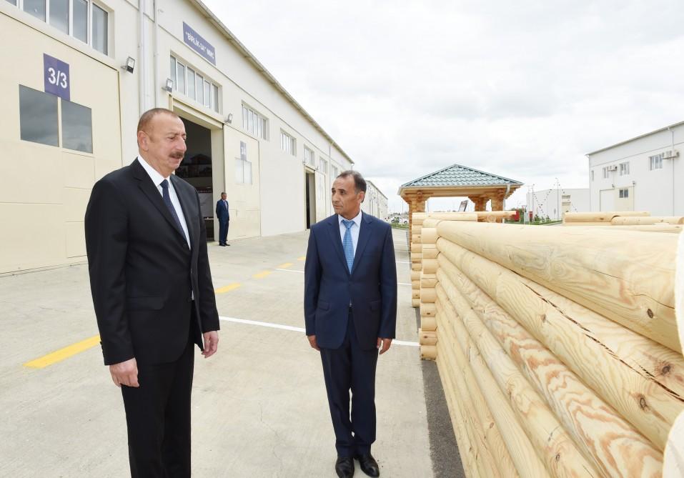 Президент Ильхам Алиев принял участие в открытии Масаллинского промышленного квартала (ФОТО)