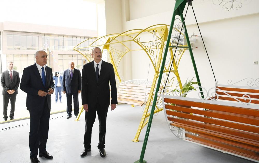 Президент Ильхам Алиев принял участие в открытии Масаллинского промышленного квартала (ФОТО)