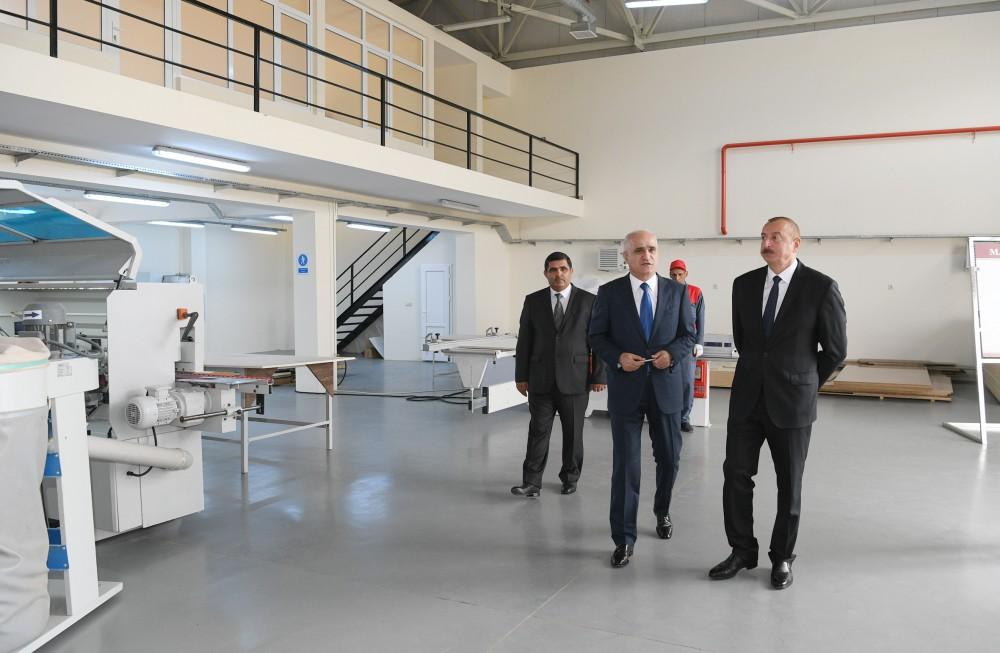 Президент Ильхам Алиев принял участие в открытии Масаллинского промышленного квартала (ФОТО)