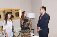 Президент Ильхам Алиев и Первая леди Мехрибан Алиева встретились с главой Международной федерации дзюдо (ФОТО) (версия 2)