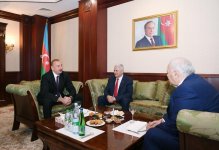 President Aliyev meets speaker of Grand National Assembly of Turkey (PHOTO)