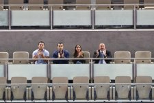 President Ilham Aliyev watched bronze medal bout of World Judo Championships (PHOTO)