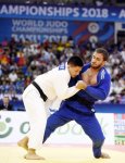 President Ilham Aliyev watched bronze medal bout of World Judo Championships (PHOTO)