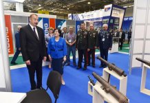 President Aliyev views Azerbaijan International Defense Exhibition ADEX 2018 (PHOTO)