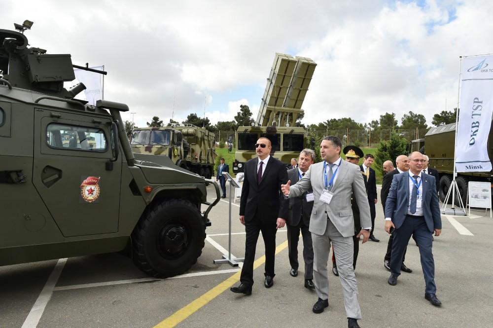 President Aliyev views Azerbaijan International Defense Exhibition ADEX 2018 (PHOTO)