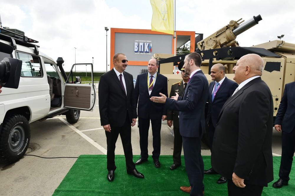 President Aliyev views Azerbaijan International Defense Exhibition ADEX 2018 (PHOTO)