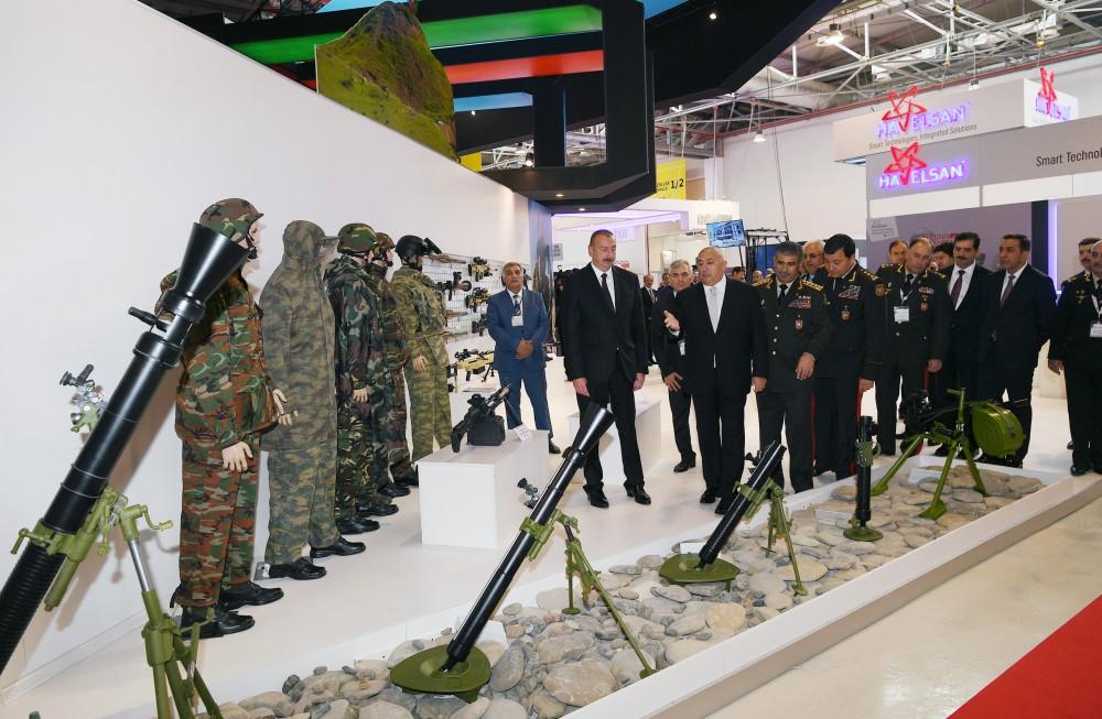 President Aliyev views Azerbaijan International Defense Exhibition ADEX 2018 (PHOTO)