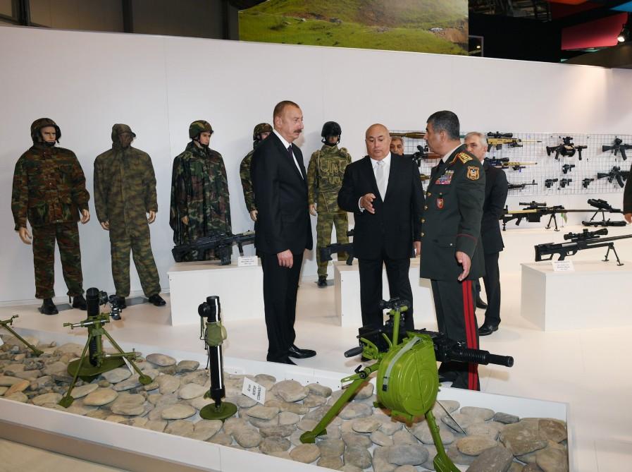 President Aliyev views Azerbaijan International Defense Exhibition ADEX 2018 (PHOTO)