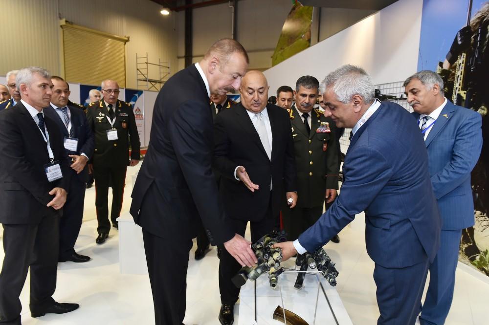 President Aliyev views Azerbaijan International Defense Exhibition ADEX 2018 (PHOTO)