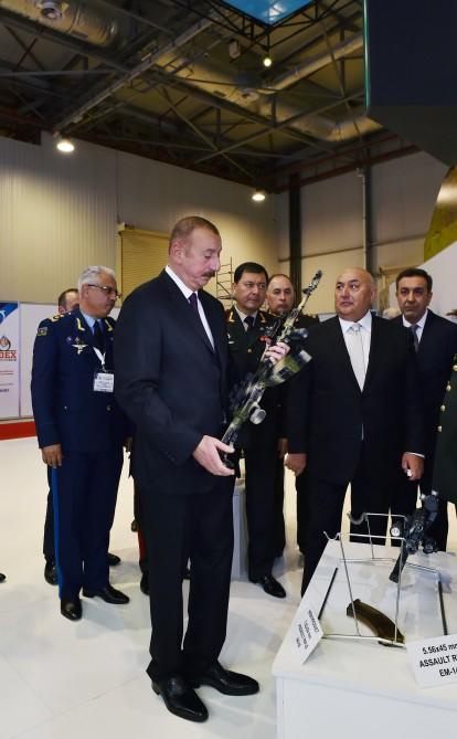 President Aliyev views Azerbaijan International Defense Exhibition ADEX 2018 (PHOTO)