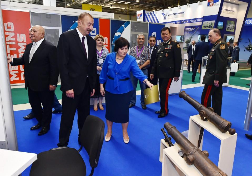 President Aliyev views Azerbaijan International Defense Exhibition ADEX 2018 (PHOTO)