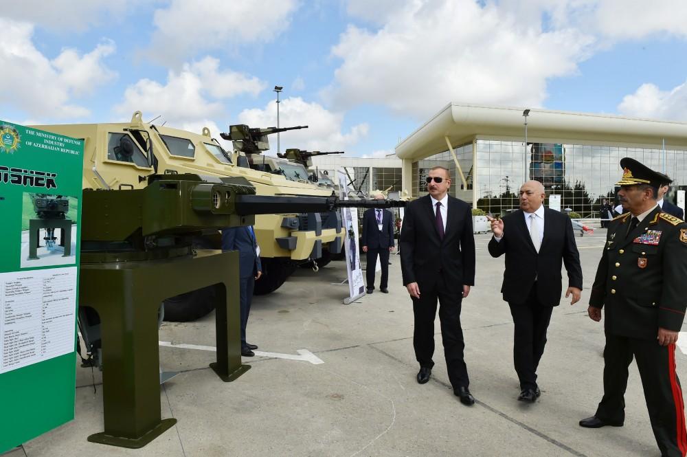 President Aliyev views Azerbaijan International Defense Exhibition ADEX 2018 (PHOTO)