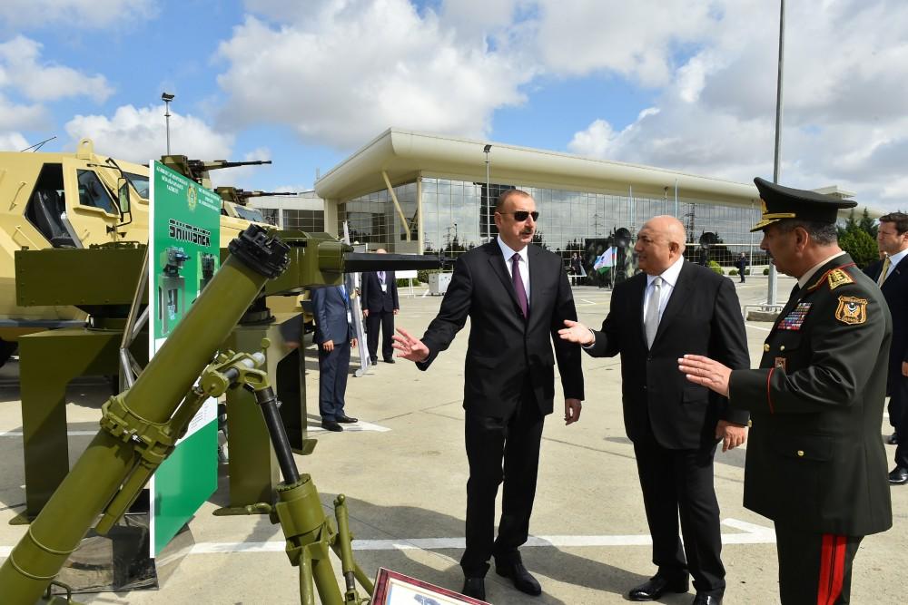 President Aliyev views Azerbaijan International Defense Exhibition ADEX 2018 (PHOTO)