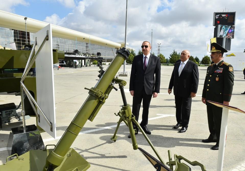 President Aliyev views Azerbaijan International Defense Exhibition ADEX 2018 (PHOTO)