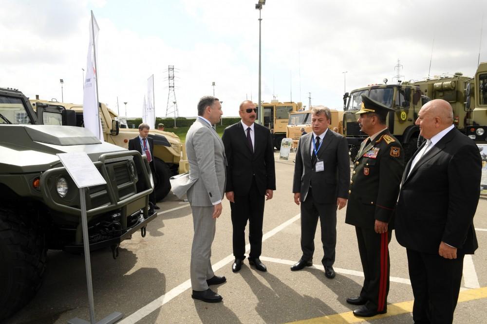 President Aliyev views Azerbaijan International Defense Exhibition ADEX 2018 (PHOTO)