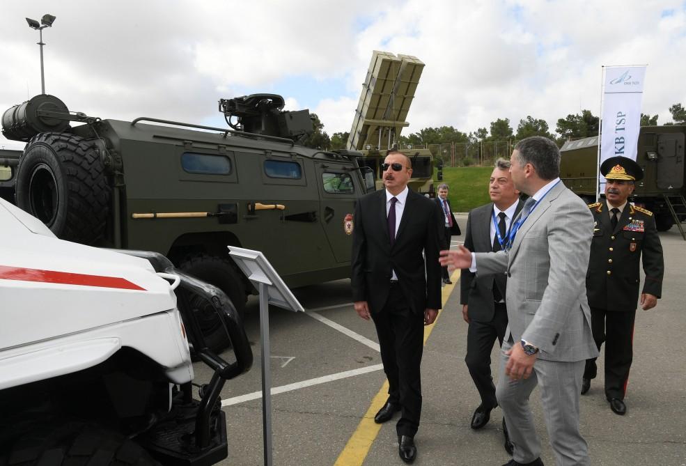 President Aliyev views Azerbaijan International Defense Exhibition ADEX 2018 (PHOTO)