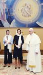 Первый вице-президент Мехрибан Алиева встретилась с Папой Римским Франциском (ФОТО)