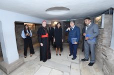 Первый вице-президент Мехрибан Алиева приняла участие в открытии катакомб святого Себастьяна в Риме (ФОТО)