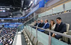 Президент Ильхам Алиев наблюдал соревнования Чемпионата мира по дзюдо (ФОТО)