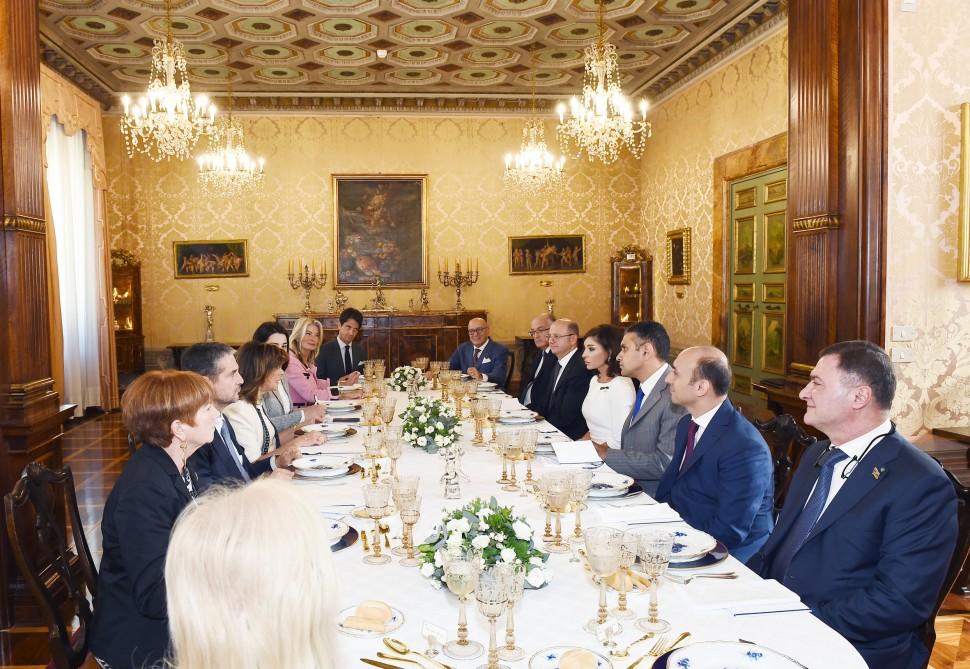 President of Italian Senate hosts official dinner in honor of Azerbaijani First VP (PHOTO)