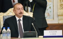 President Aliyev attends CIS Heads of State Council session in Dushanbe (PHOTO)