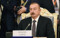 President Aliyev attends CIS Heads of State Council session in Dushanbe (PHOTO)