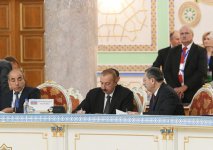 Президент Ильхам Алиев принял участие в заседании Совета глав государств СНГ в расширенном составе в Душанбе (ФОТО)