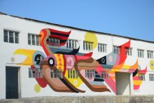 В рамках Фестиваля Насими представлен креативный проект "Раскрывающаяся стена" (ФОТО)