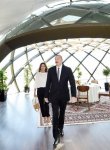 Президент Ильхам Алиев и Первая леди Мехрибан Алиева ознакомились с национальным павильоном с выставки «Милан Экспо 2015» (ФОТО)