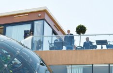 Президент Ильхам Алиев и Первая леди Мехрибан Алиева ознакомились с национальным павильоном с выставки «Милан Экспо 2015» (ФОТО)