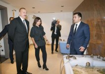 Президент Ильхам Алиев и Первая леди Мехрибан Алиева ознакомились с работами, проведенными в Лянкяранском центре горячих источников и здоровья (ФОТО)