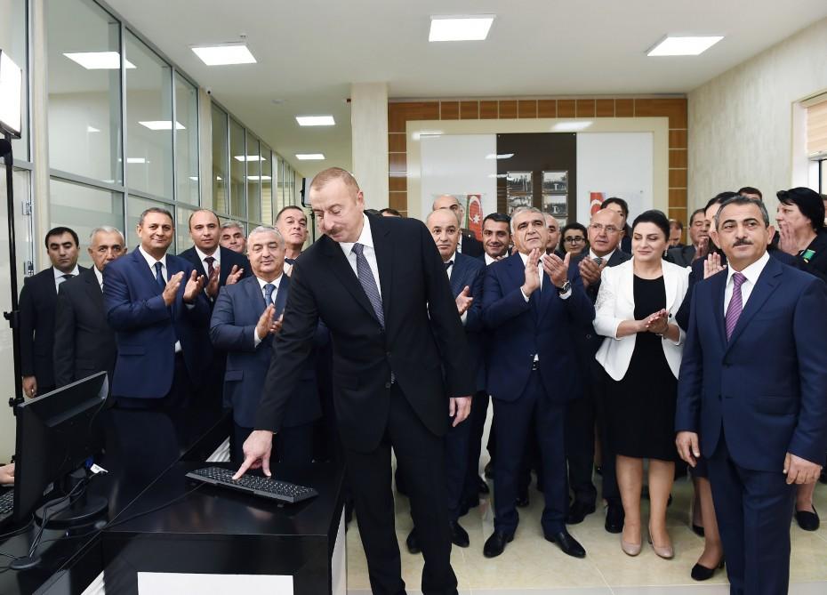 Президент Ильхам Алиев принял участие в церемонии по случаю завершения проекта «Система водоснабжения города Астара» (ФОТО)