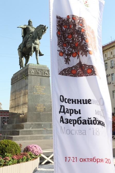 При организации Фонда Гейдара Алиева в Москве открылся городок «Осенние дары Азербайджана»  (ФОТО)