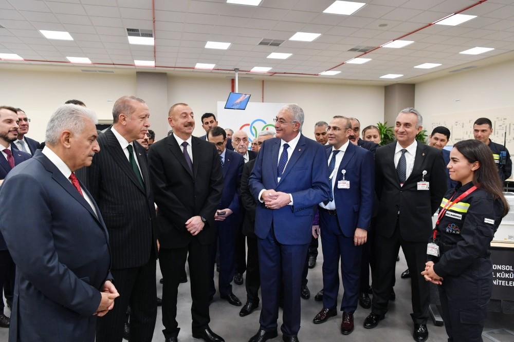 Президенты Азербайджана и Турции приняли участие в церемонии открытия НПЗ Star (ФОТО)