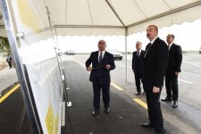 Президент Ильхам Алиев принял участие в открытии автодороги Имишли-Отузики-Гарагашлы (ФОТО)