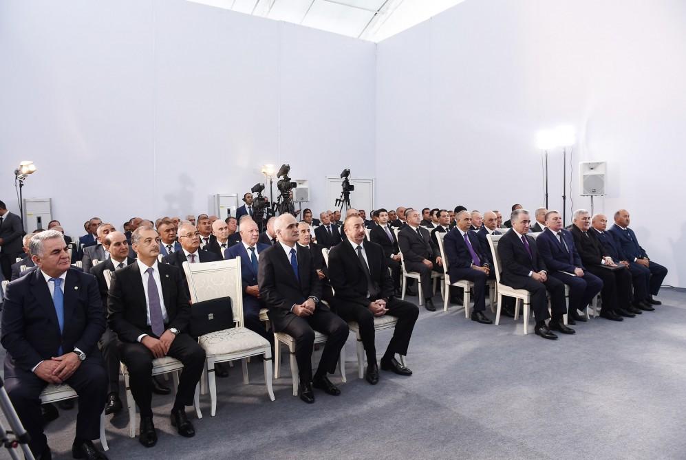 Президент Ильхам Алиев принял участие в церемонии открытия нового канала-притока реки Араз (ФОТО)