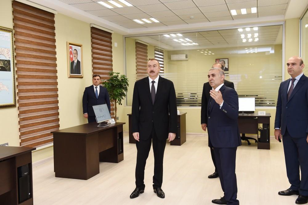 Президент Ильхам Алиев принял участие в открытии Имишлинского центра автоматического управления и контроля «Азеришыг» (ФОТО)