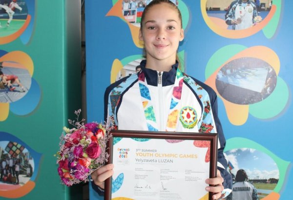 Gymnast Yelizaveta Luzan wins gold, dedicates it to Azerbaijan, AGF(PHOTOS)