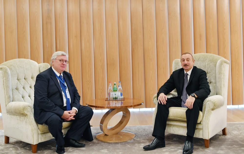 Президент Ильхам Алиев встретился с ректором МГИМО